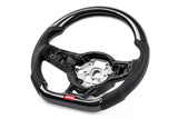 APR 15-26 Volkswagen Golf R/GTI/Jetta (MK7) Carbon Fiber/Silver Stitch Steering Wheel (Non Paddles) - MS100206