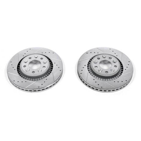 Power Stop 05-07 Ford Five Hundred Front Evolution Drilled & Slotted Rotors - Pair - AR8179XPR