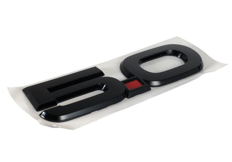 Ford Racing 15-17 Ford Mustang 5.0L Fender Emblem Black - M-1447-M50AB