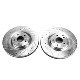 Power Stop 02-04 Mercedes-Benz C32 AMG Front Evolution Drilled & Slotted Rotors - Pair - EBR1243XPR
