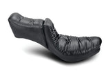 Mustang 58-84 Harley FX/FL Duke 1PC Seat Regal - Black - 75057