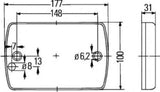 Hella Lamp Rdi Duraled Sae Md12/24 2Ba - 959070301