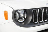 Rugged Ridge 15-18 Jeep Renegade BU Black Headlight Euro Guards Texture - 11230.20