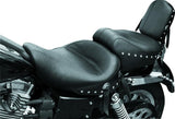 Mustang 91-05 Harley Dyna Wide Touring 1PC Seat w/Studs - Black - 75109