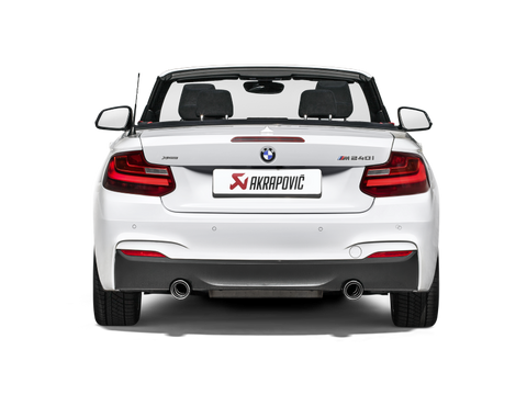 Akrapovic 16-17 BMW M240i (F22 F23) Evolution Line Cat Back (SS) w/ Carbon Tips (Req. Link Pipe) - MTP-BM/SS/4H