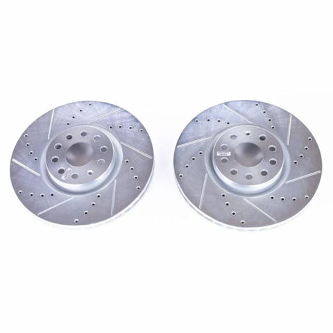 Power Stop 2018 Volkswagen Atlas Front Evolution Drilled & Slotted Rotors - Pair - EBR1662XPR