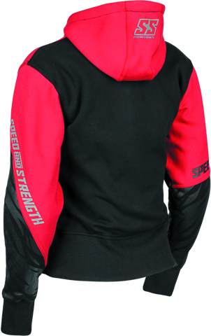 Speed and Strength Cat Outa Hell Hoody Red/Black Womens - XS - 884448
