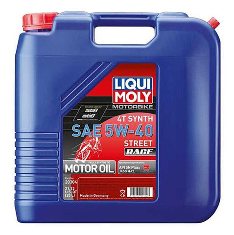 LIQUI MOLY 20L Motorbike 4T Synth SAE Street Race - 20304
