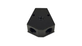 Vibrant Billet Aluminum Y-Block Fitting with 1/8in NPT Port - 1/2in NPT x 1/2in NPT x 1/2in NPT - 10822