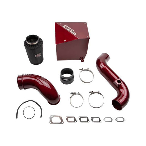 Wehrli 11-16 Chevrolet 6.6L Duramax LML 4in Intake Kit Stage 2 - WCFab Red - WCF100304-RED