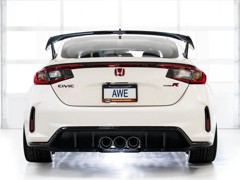 AWE Tuning 2023 Honda Civic Type R FL5 Track Edition Exhaust w/ Triple Chrome Silver Tips - 3020-52287