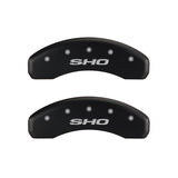 MGP 4 Caliper Covers Engraved Front & Rear SHO Red finish silver ch - 10128SSHORD