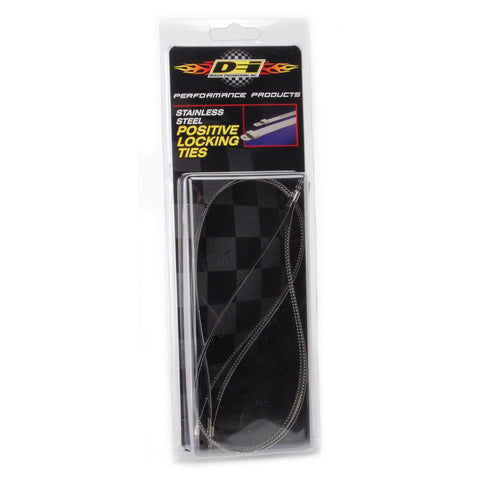 DEI Stainless Steel Positive Locking Tie 1/4in (7mm) x 14in - 4 per pack - 10209