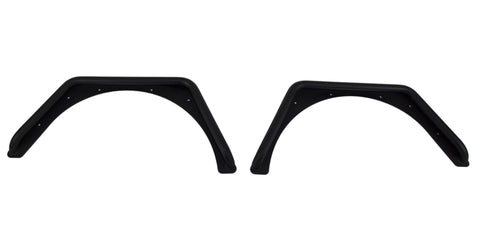 Fishbone Offroad 97-06 Jeep Wrangler TJ Steel Tube Fenders Front 3In Flare - Blk Textured Powdercoat - FB23029F