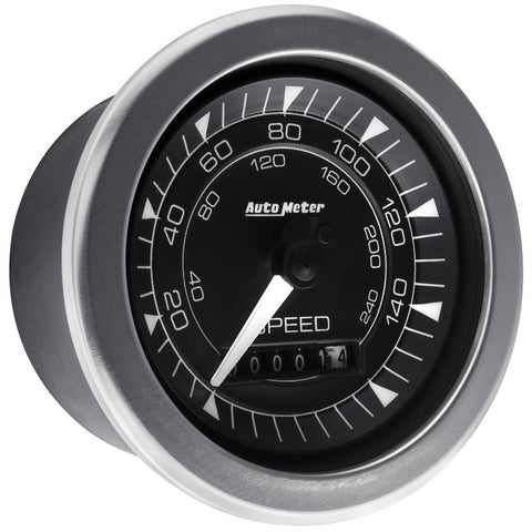 Autometer Chrono 3-3/8in 160MPH Electric Programmable Speedometer Gauge - 8188