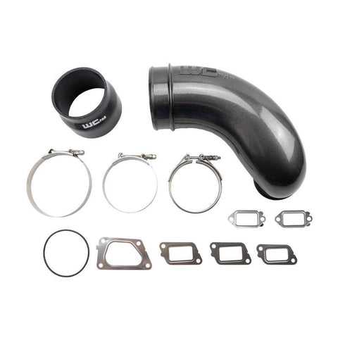 Wehrli 11-16 Duramax LML 5 in. Intake Horn - Semi-Gloss Black - WCF100417-SGB