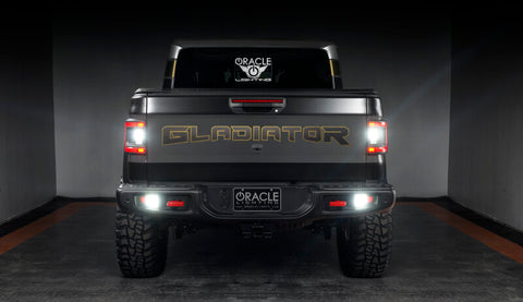 Oracle Jeep Gladiator JT Rear Bumper LED Reverse Lights w/ Plug & Play Harness - 6000K - 5881-504