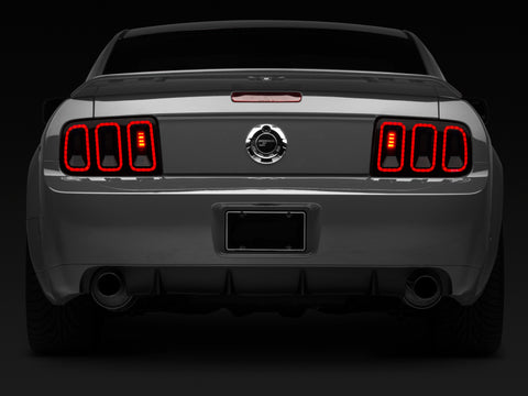 Raxiom 05-09 Ford Mustang Gen5 Tail Lights- Black Housing (Smoked Lens) - 49169
