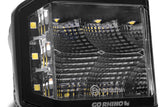 Go Rhino Xplor Blackout Series Cube LED Sideline Flood Light Kit (Surface Mount) 4x3 - Blk (Pair) - 750700321FCS
