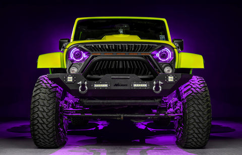 Oracle Oculus 7in ColorSHIFT Bi-LED Projector Headlights for Jeep Wrangler JK - 5876-335