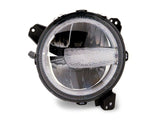 Raxiom 18-23 Jeep Wrangler JL Axial Series 9-In LED Headlights- Blk Housing (Clear Lens) - J164371