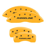 MGP 4 Caliper Covers Engraved F & R I-Vtec Yellow Finish Black Char 2010 Honda Accord Crosstour - 20211SIVTYL