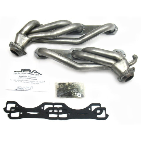 JBA 96-00 GM Truck 5.0L/5.7L SBC w/o A.I.R. 1-1/2in Primary Raw 409SS Cat4Ward Header - 1832S