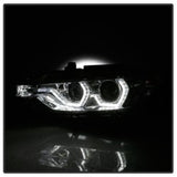 Spyder 12-14 BMW F30 3 Series 4DR Projector Headlights - LED DRL - Chrome (PRO-YD-BMWF3012-DRL-C) - 5084354