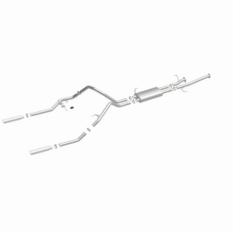 MagnaFlow 14 Toyota Tundra V8 4.6L/5.7L Stainless Cat Back Exhaust Dual Split Rear Exit - 15305