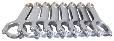 Eagle Ford 302 2.100in Journals .927in Pin H-Beam Connecting Rods w/ARP2000 Bolts (Set of 8) - CRS5400S3D2000
