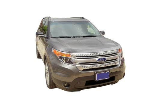 AVS 11-15 Ford Explorer (Excl. Sport Model) Aeroskin Low Profile Hood Shield - Chrome - 622045