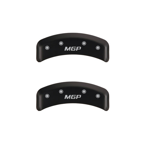 MGP 4 Caliper Covers Engraved Front & Rear MGP Red finish silver ch - 10095SMGPRD