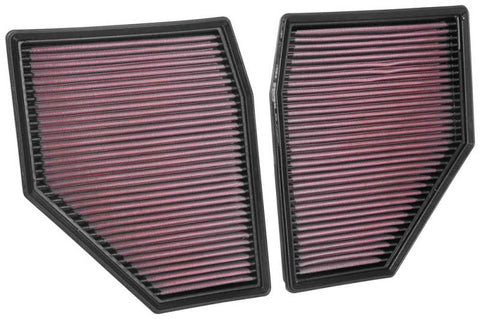 K&N 18-19 BMW M5 V8 4.4L F/I Turbo Replacement Air Filter (Two Per Box) - 33-3128
