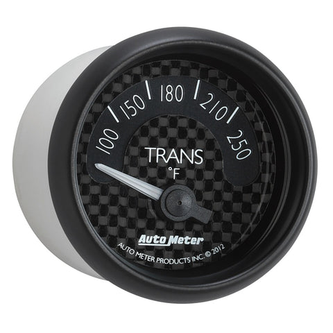 Autometer GT Series 52mm Short Sweep Electronic 100-250 Deg F Transmission Temperature - 8049
