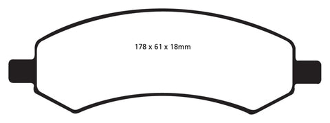 EBC 06-09 Chrysler Aspen 4.7 Yellowstuff Front Brake Pads - DP41738R