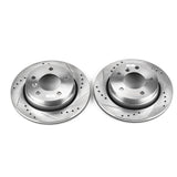 Power Stop 2000 BMW 323Ci Rear Evolution Drilled & Slotted Rotors - Pair - EBR488XPR