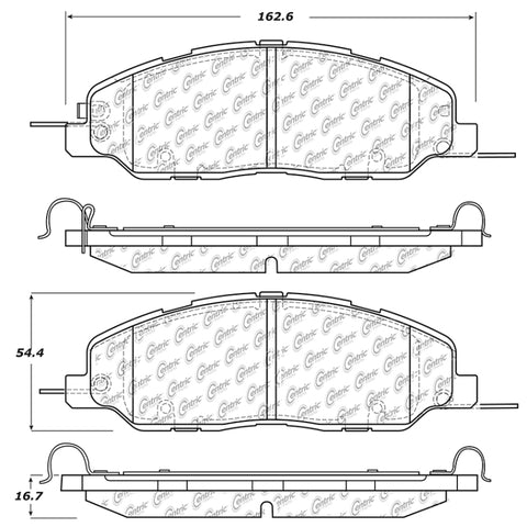 StopTech Street Touring Brake Pads - 308.14630