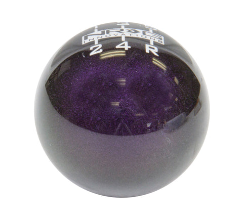 NRG Universal Ball Style Shift Knob - Heavy Weight 480G / 1.1Lbs. - Green/Purple (5 Speed) - SK-300GP-W