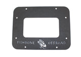Fishbone Offroad 07-18 Jeep Wrangler JK Aluminum Tailgate Plate - Black Textured Powdercoat - FB31042