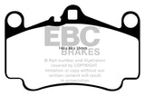 EBC 03-05 Porsche 911 (996) (Cast Iron Rotor only) 3.6 Carrera 4S Orangestuff Front Brake Pads - DP91515