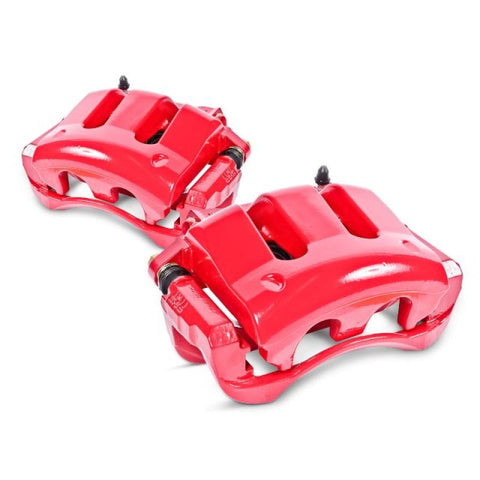 Power Stop 04-05 Ford F-150 Front Red Calipers w/Brackets - Pair - S4860