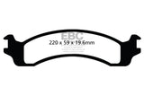 EBC 00-02 Dodge Ram 2500 Pick-up 5.2 2WD (Pad with wear sensor) Greenstuff Front Brake Pads - DP61640