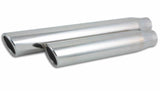 Vibrant 3.5in Round SS Truck/SUV Exh Tip (Single wall Angle Cut Rolled Edge) - 3in inlet 11in long - 1578