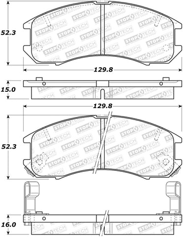 StopTech Street Brake Pads - 308.03990