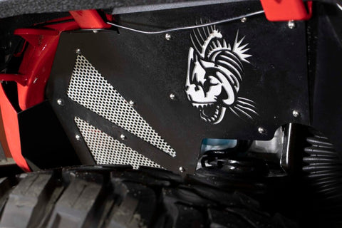 Fishbone Offroad 2018+ Jeep Wrangler JL Front Pair Aluminum - Black Powdercoat Inner Fenders - FB33130F
