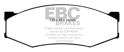 EBC 90-93 Infiniti M30 3.0 Yellowstuff Front Brake Pads - DP4538R