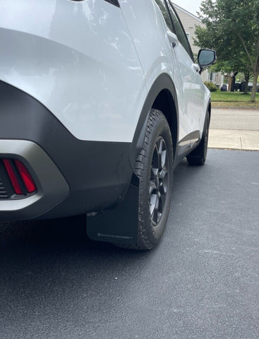 Rally Armor 23-26 Kia Sportage Black UR Mud Flap w/ Metallic Black Logo - MF81-UR-BLK-MBK