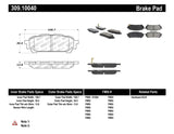 StopTech Performance 03-05 WRX Rear Brake Pads - 309.10040
