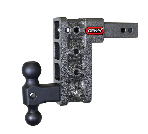 Gen-Y Mega Duty 2in Shank 7.5in Drop 1.5K TW 10K Hitch w/GH-031 Dual-Ball - GH-314