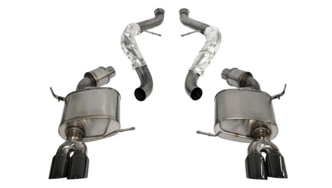 Corsa 2008-2012 BMW M3 E90 Black Sport Cat-Back Exhaust - 14569BLK